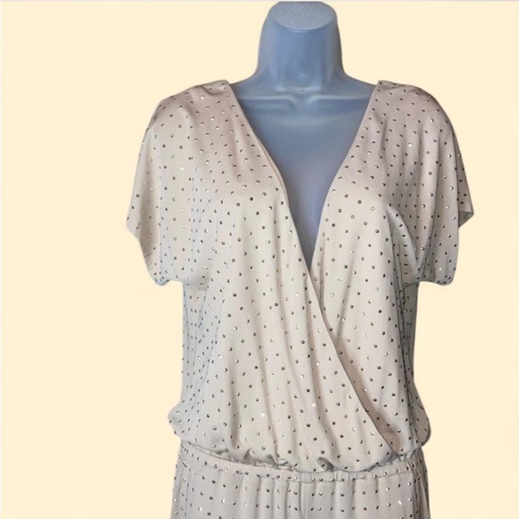 Trina Turk Gold Studded Elastic Waist Jumpsuit 8 - Picture 5 of 15